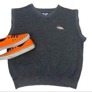 Vintage 90s NFL Logo Athletic Denver Broncos Sweater Vest